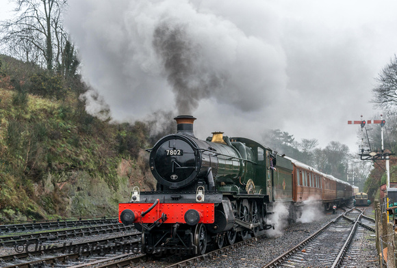 Next to arrive at Bewdley was 7802 Bradley Manor.