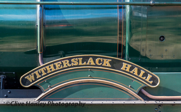 Nameplate of 6990  Witherslack Hall