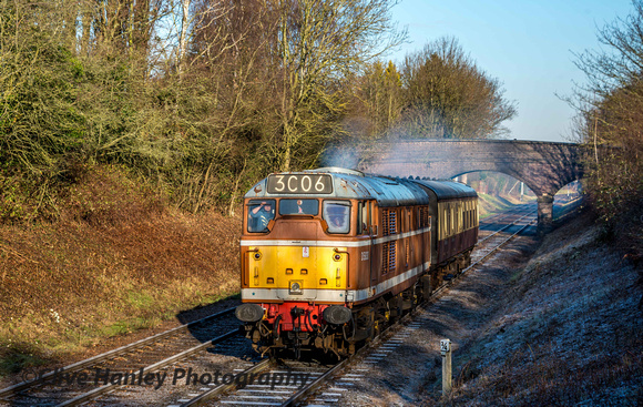 Soon after the Class 31  no D5830 passes hauling a single carriage