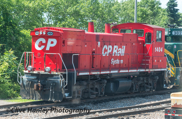 a Canadian Pacific shunter was on shed at Burlington depot