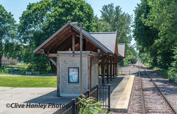 Another disused commuter station at Shelburne, south of Burlington.