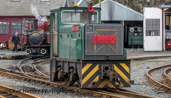 Built for the Royal Naval Armaments Depot at Dean Hill in Wiltshire. Purchased by the Ffestiniog Railway in 2004 and in use as a shunter at Boston Lodge.