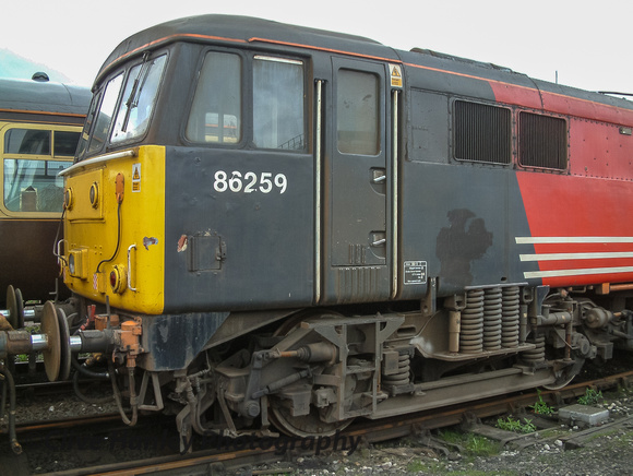 Les had purchased 86259 at this time. The grey paint patch  was covering the VIRGIN logo.