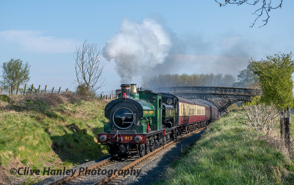 The two 0-6-0's reach the line summit at Eardington with the 3.55 from Kidderminster