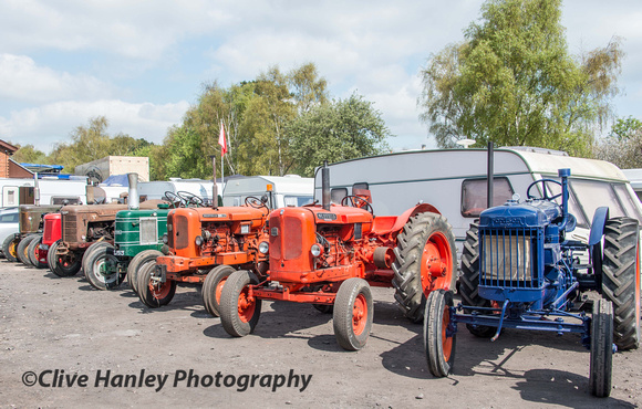7 x heritage tractors on display