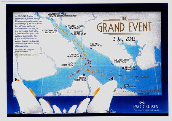 The planned departure "The Grand Event"