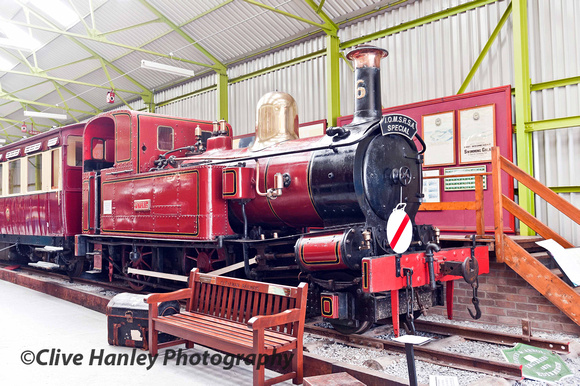 Inside Port Erin Railway Museum. No 6 Peveril