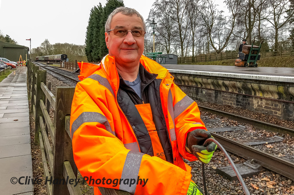 I enjoyed a chat with "Dangerman" John Drake as the S&T team were installing fibre cabling.
