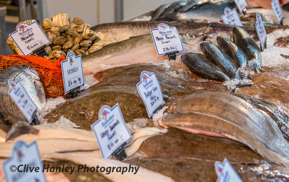 Fish at Borough market.
