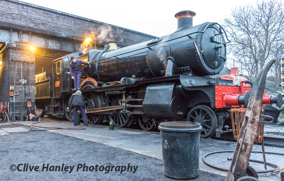 Guest loco #2 was Collett 4-6-0 no 7820 Dinmore Manor from the Gloucester & Warwickshire Railway.