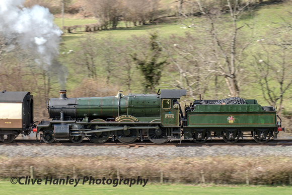 A panning shot with 7822 Foxcote Manor.