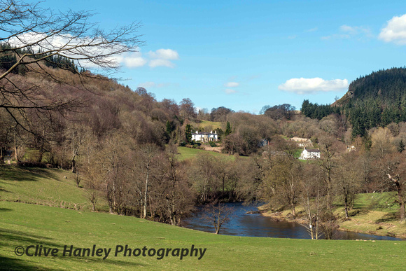 There are some stunning views along the Dee valley.