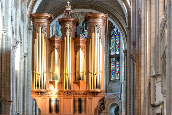 The organ is the 3rd largest in England behind Liverpool (hurray) and St Pauls in London.