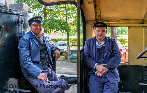 The driver & Fireman on the footplate of 90775