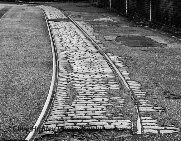 Tram tracks - "The Art of Space" - going from nowhere to nowhere