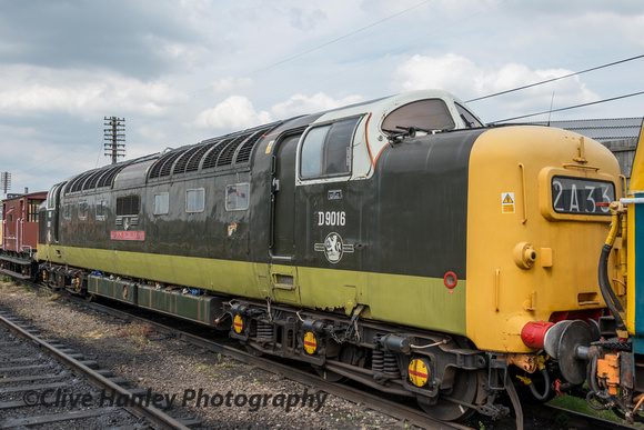 Deltic no D9016 is suffering badly from metal rot.