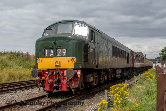 ...and is seen departing Quorn with 1pm ex Loughborough.