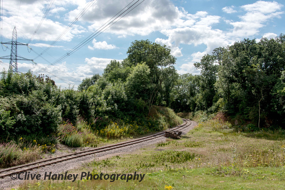I met the wife of the Mountsorrel Railway Chairman here - Sue Cramp - who allowed me to take a couple of shots of the branch before locking the gates...