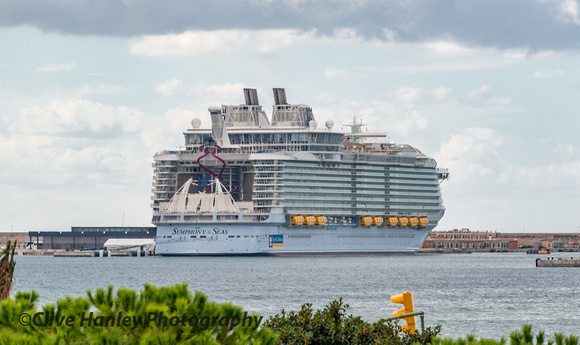 "Symphony of the Seas" was in port today