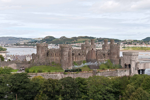 5043 passes 13th Century Conwy Castle