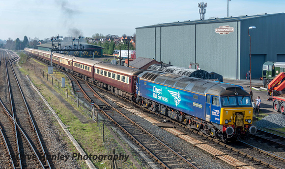 With the length of the train covering the section sensor the 9.30 am DMU was unable to depart Kidderminster SVR.