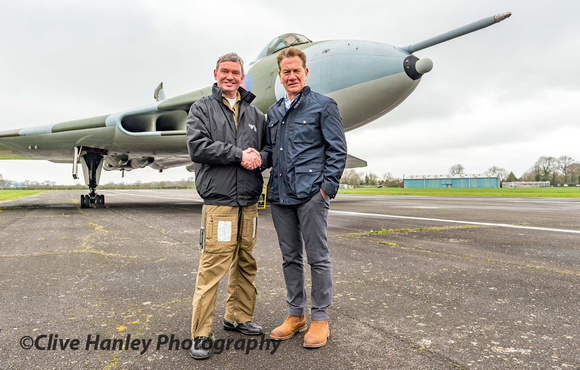 Wing Commander Mike Pollitt with Former Defence Secretary Michael Portillo