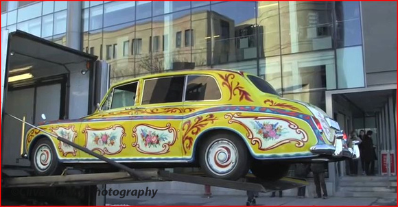 This and the next photo are of John Lennon's RR Phantom car when it was being displayed in a museum.