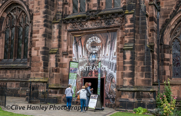 Entrance to Chester cathedral