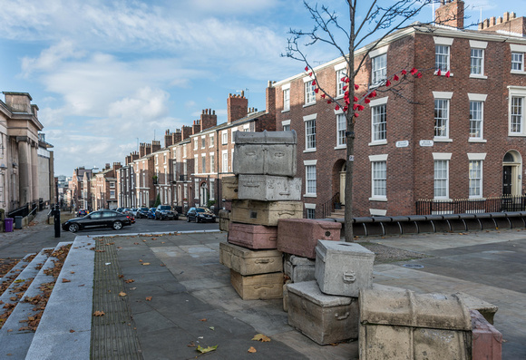 The concrete luggage on Hope Street