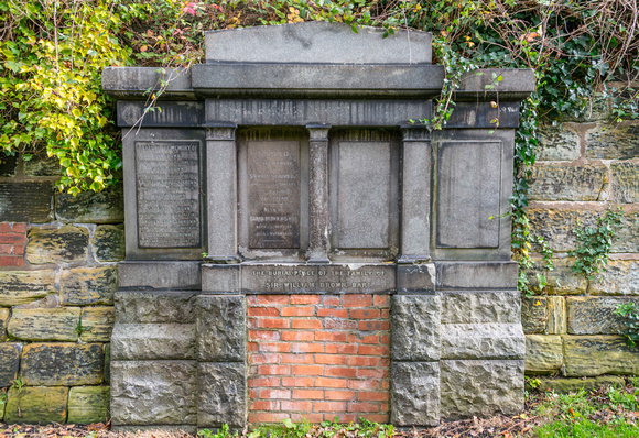 Sir William Brown tomb. The entrance is bricked up.