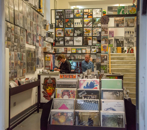 Inside Probe Records store.