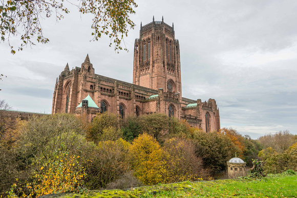 The Liverpool Anglican Cathedral. Cathedral Church of Christ in Liverpool