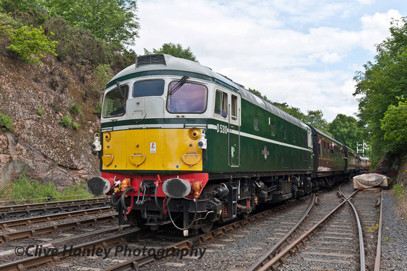 D5310 arrives at Bewdley with the 1.20 ex Kidderminster