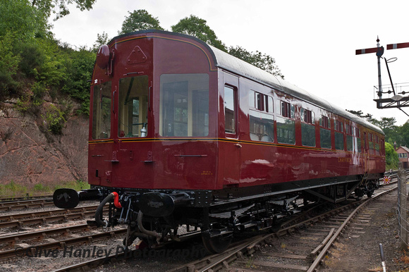 Autocoach "Chaffinch" being repainted at Bewdley