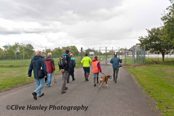 Led by Ruth Flack-Dunmore, CEO of Motorail UK Ltd, the walking tour approaches the high security area of the site.