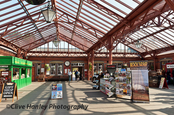I'm sure every heritage railway is jealous of the Kidderminster station building and its facilities.