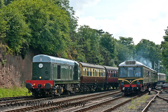 Parallel running! Rare for any heritage railway.