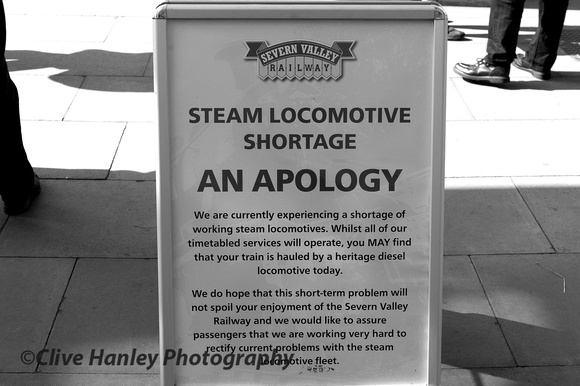 Steam Locomotive Shortage? Ominous.