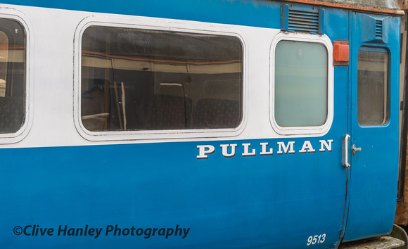 One of the Blue Pullman cars was in a siding.