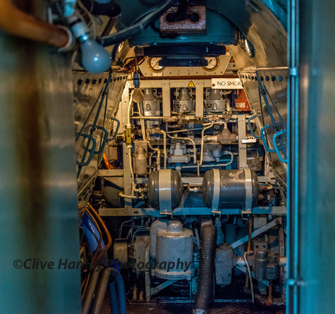 Inside the engine room of Class 45 no 45133