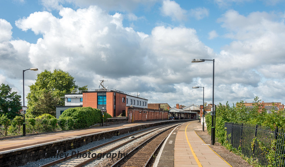 An overall view of Worcester Foregate Street station..