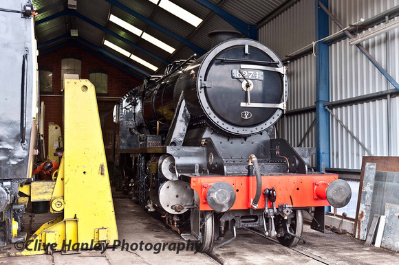 The ex Turkish Stanier 8F has been returned to UK livery as LMS no 8274