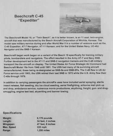 Beechcraft C-45 Expediter details