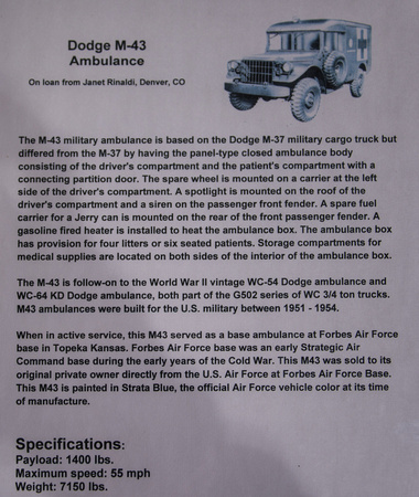 Dodge M-43 Ambulance detail