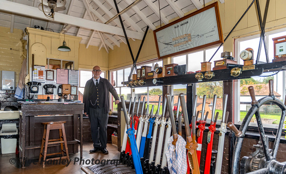 The day began at the Blue Anchor signalbox. Steve gave me a comprehensive explanation.
