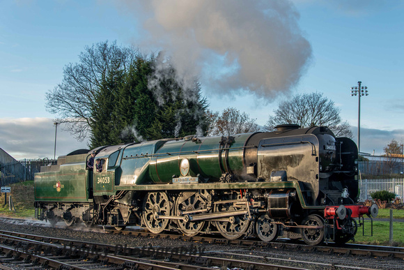 Next to arrive from Bewdley was Battle of Britain Class 34053 Sir Keith Park