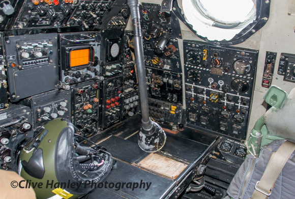 I took the opportunity to climb up into the cabin for a couple of cockpit shots.