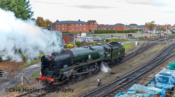 34027 reverses towards the water column. I headed off to Bewdley.