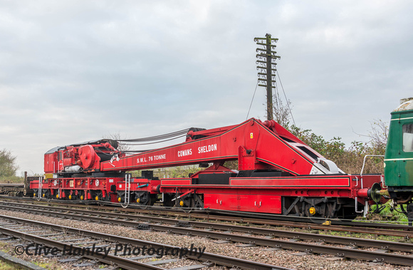 A superb asset for the railway is this 76 tonne capacity crane.
