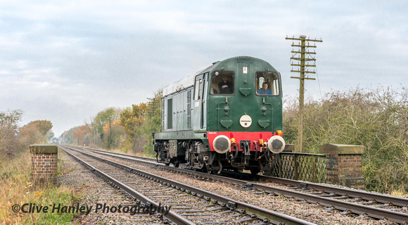 Class 20 no D8098 heads to Swithland light engine.